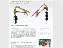Tablet Screenshot of leinbachpostholedigger.com
